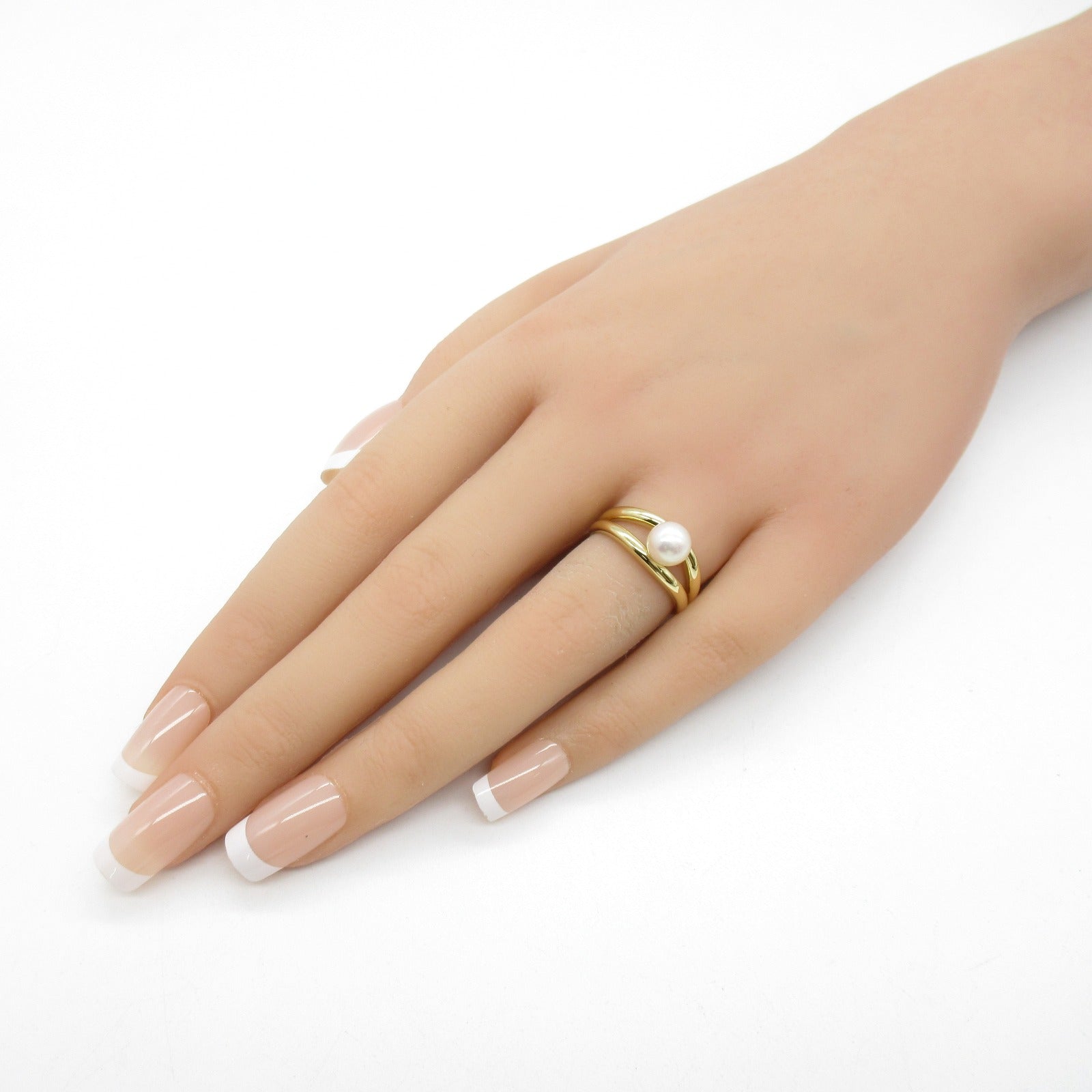 Mikimoto Pearl Ring K18 Yellow Gold