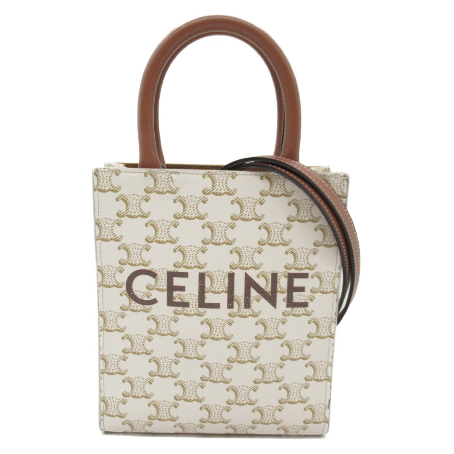 Celine Canvas Vertical Cabas Shoulder Bag