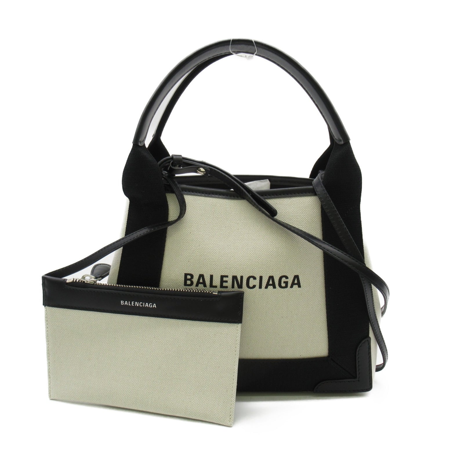 Balenciaga Navy Cabas XS Tote Canvas Tote Bag 3903462HH3N9260 in Great Condition