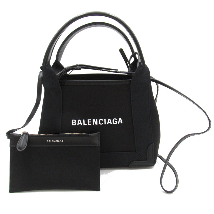 Balenciaga Navy Cabas XS Tote Canvas Shoulder Bag 3903462HH3N1000 in Great Condition