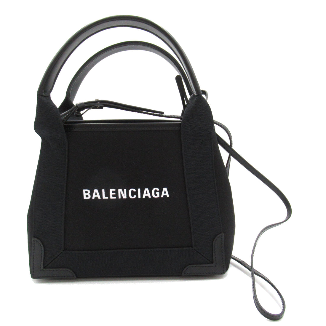 Balenciaga Navy Cabas XS Tote Canvas Shoulder Bag 3903462HH3N1000 in Great Condition