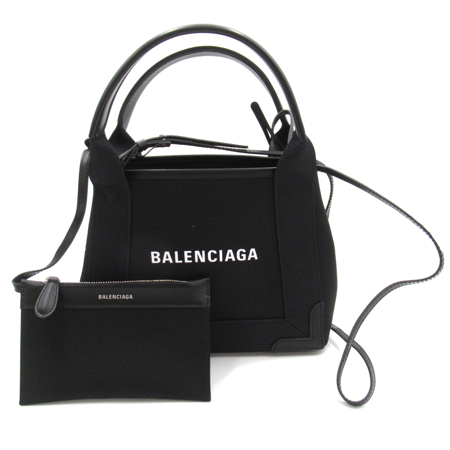 Balenciaga Navy Cabas XS Tote Canvas Tote Bag 3903462HH3N1000 in Great Condition