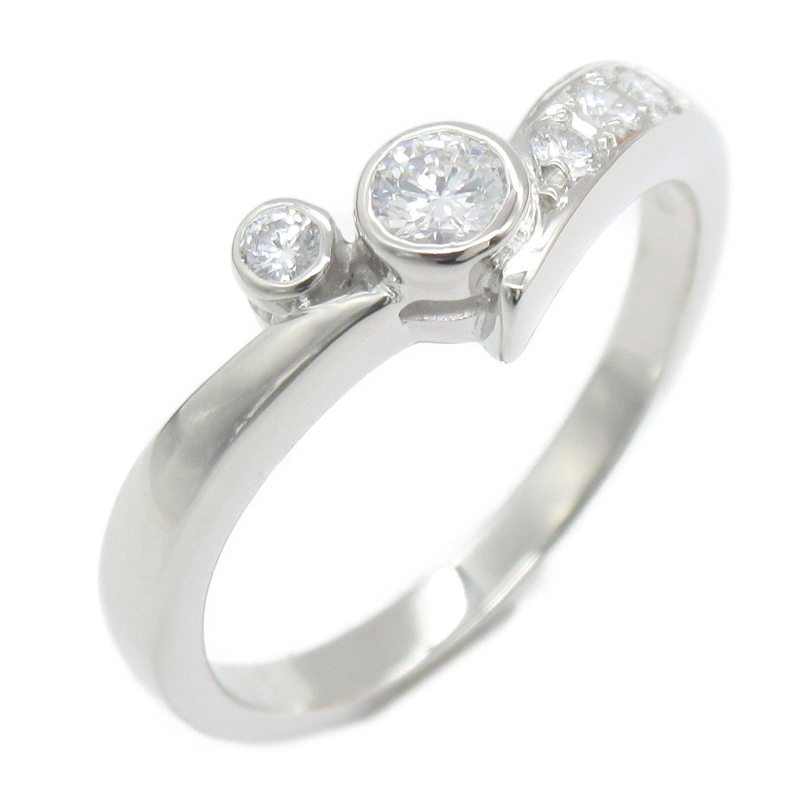 MIKIMOTO Diamond Ring Pt900 Platinum