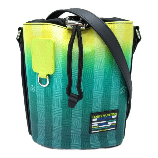 Louis Vuitton Damier Stripe Sac Marin Canvas Crossbody Bag M59920 in Excellent condition