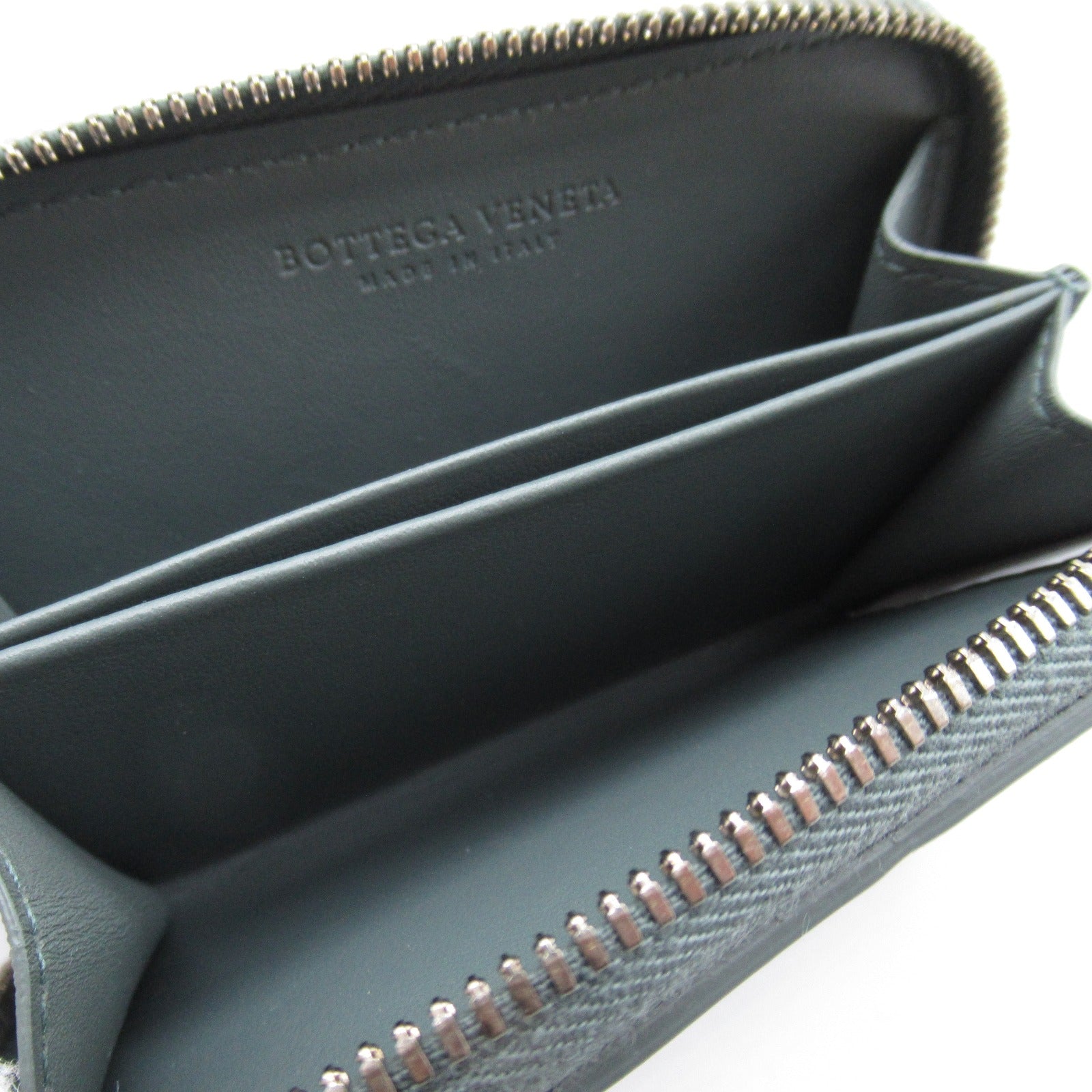 Bottega Veneta Leather Intrecciato Coin Case