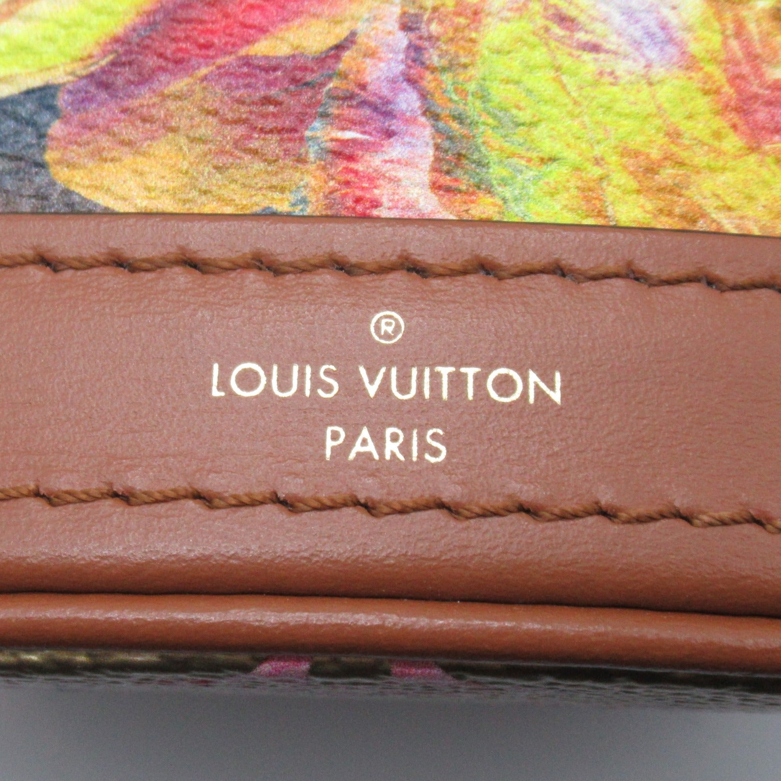 Louis Vuitton Nano Bucket Shoulder Bag Floral Monogram