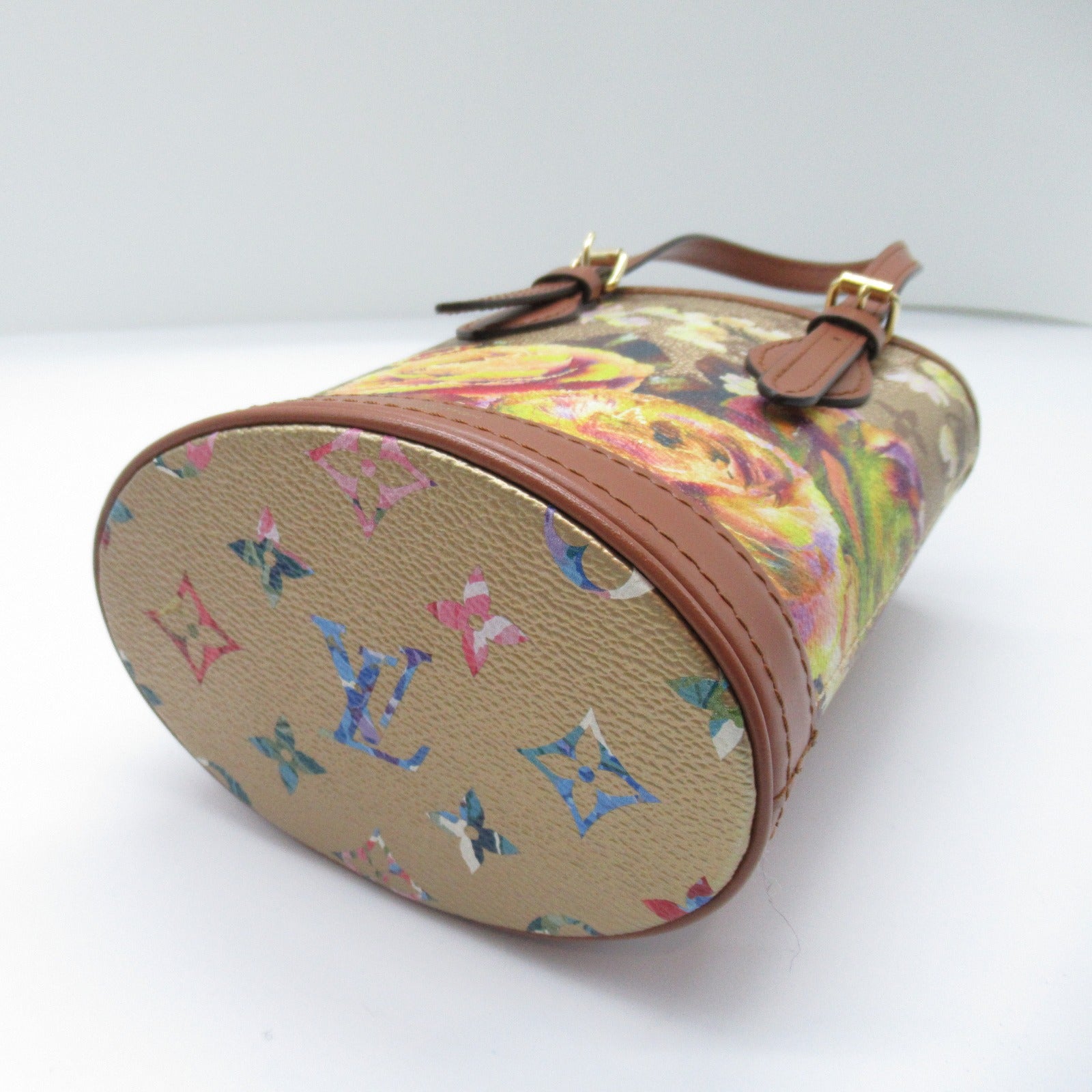 Louis Vuitton Nano Bucket Shoulder Bag Floral Monogram