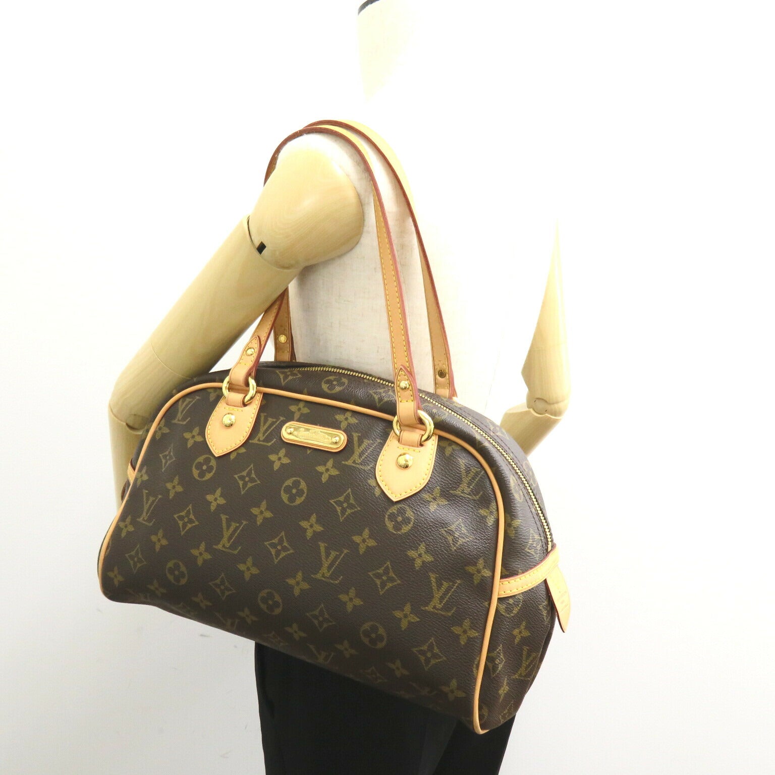 Louis Vuitton Montorgueil PM Shoulder Bag Brown