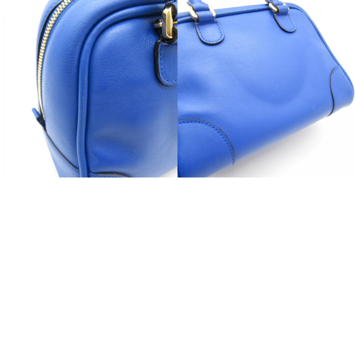 Loewe Amazona 75 Lambskin Handbag Blue