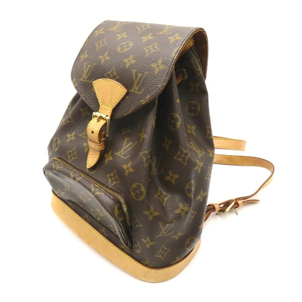 Louis Vuitton Monogram Montsouris MM Canvas Backpack in Good Condition