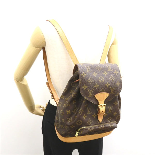 Louis Vuitton Monogram Montsouris MM Canvas Backpack in Good Condition