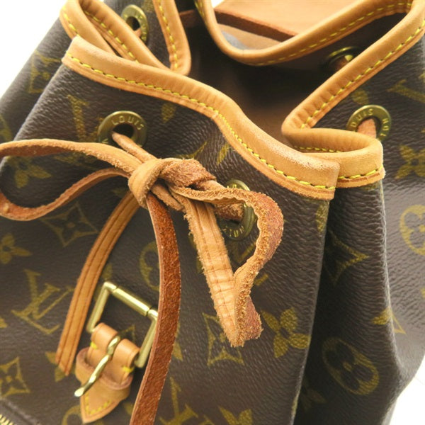 Louis Vuitton Monogram Montsouris MM Canvas Backpack in Good Condition