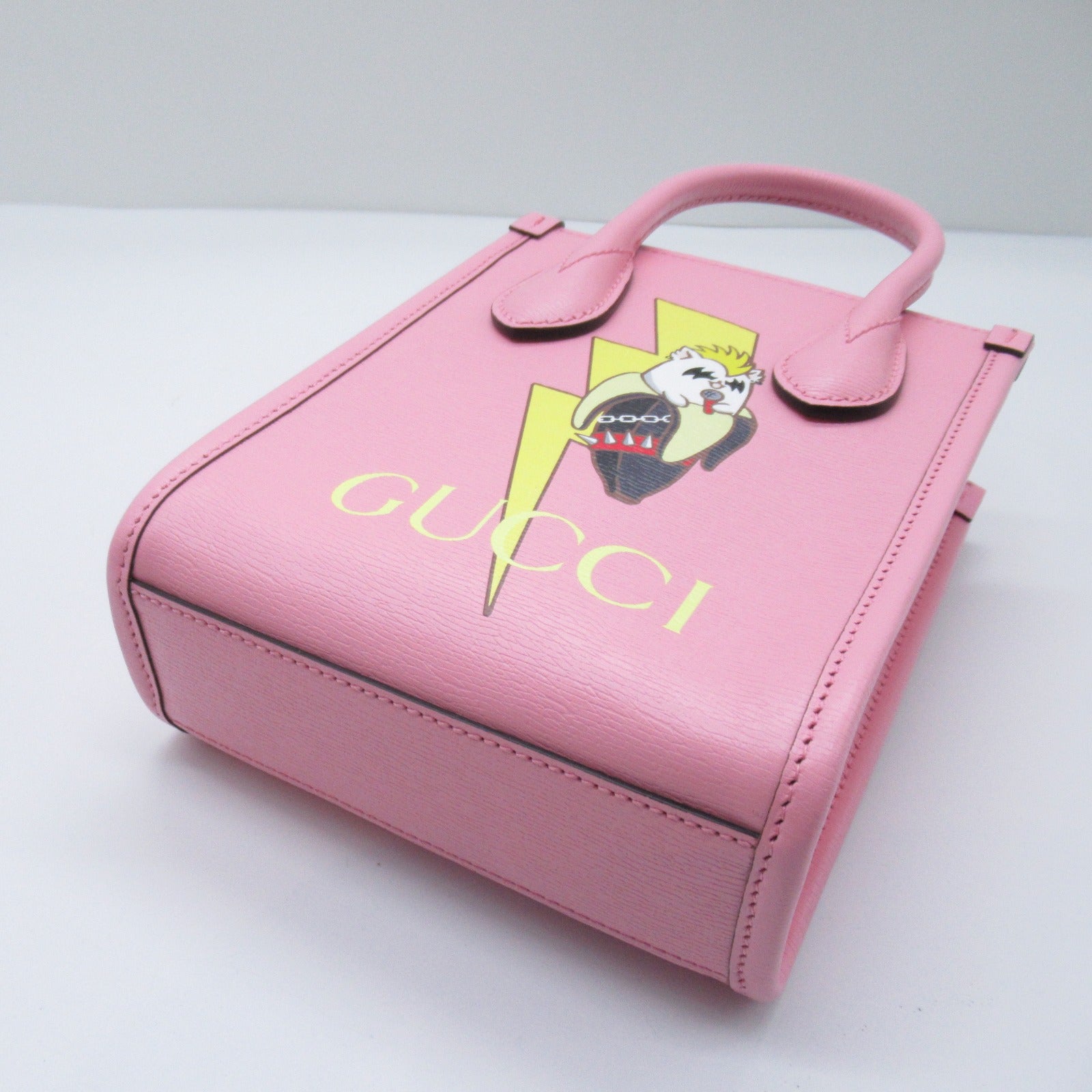 Gucci Leather 2Way Handbag Pink 671623