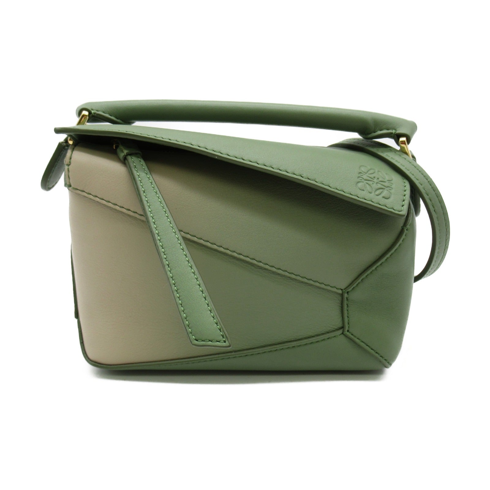 Loewe Leather 2way Shoulder Bag Green