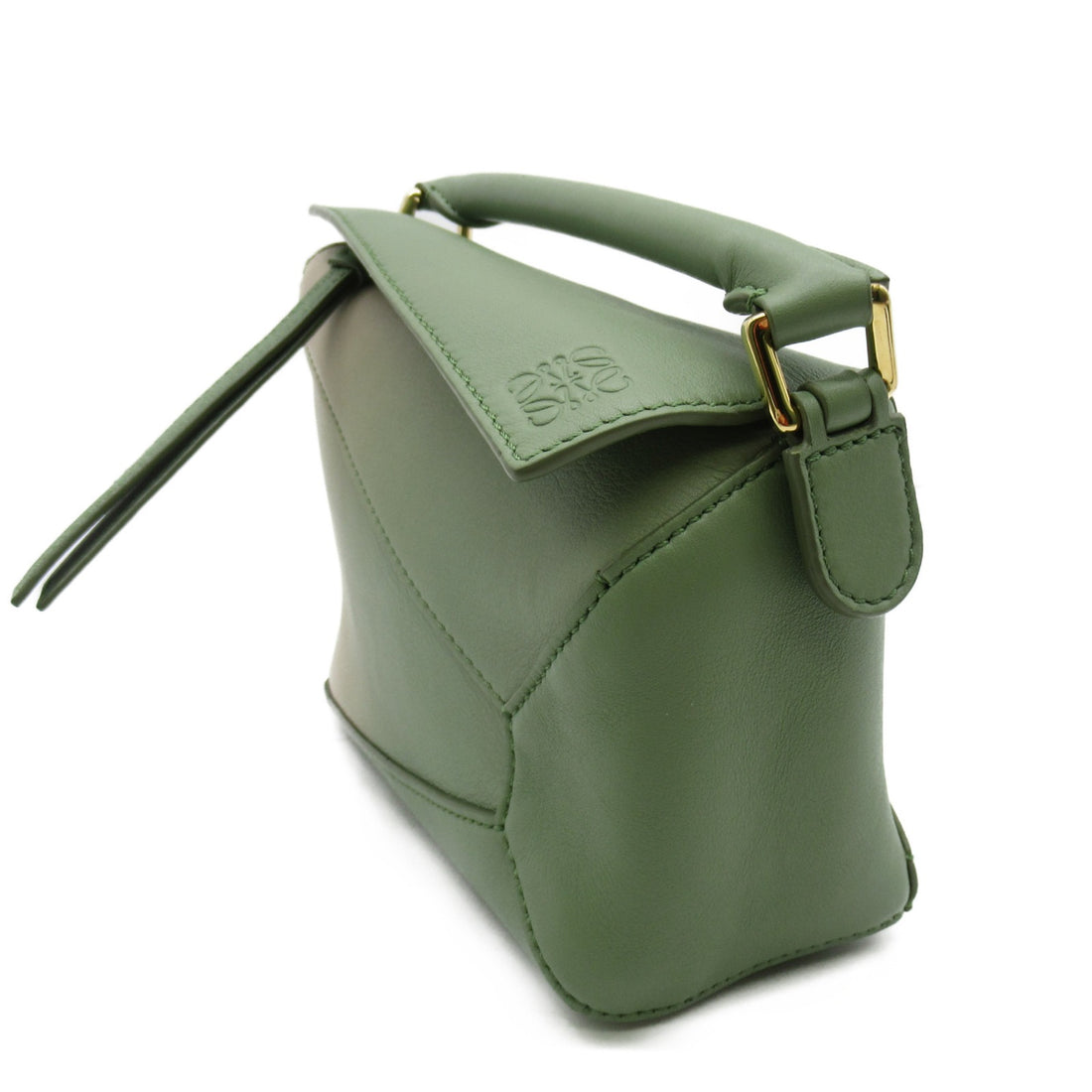 Loewe Leather 2way Shoulder Bag Green