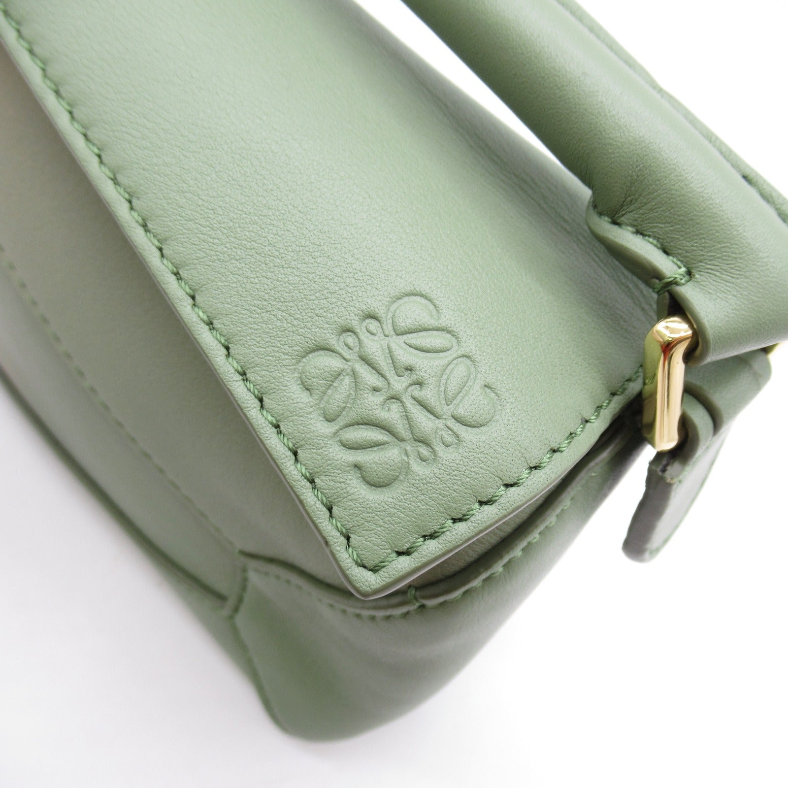 Loewe Leather 2way Shoulder Bag Green