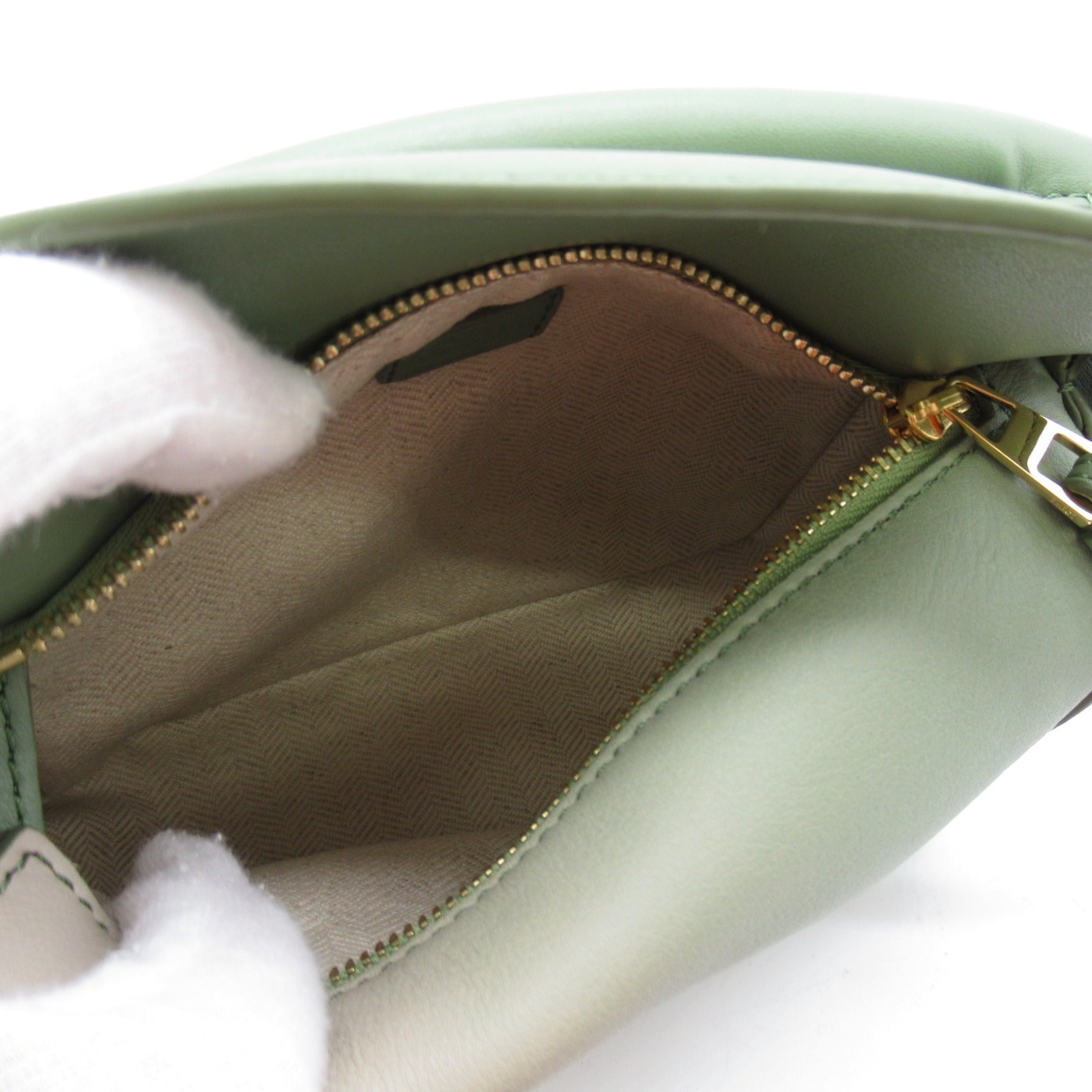 Loewe Leather 2way Shoulder Bag Green