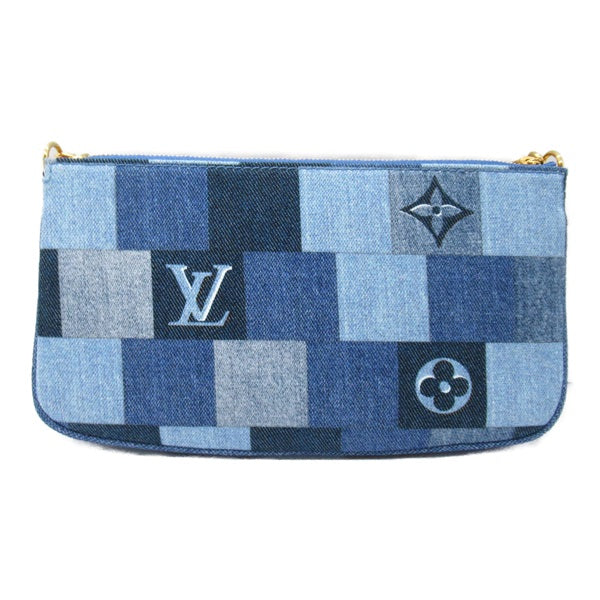 Louis Vuitton Denim Multi Pochette Accessoires Denim Shoulder Bag M44990 in Excellent condition
