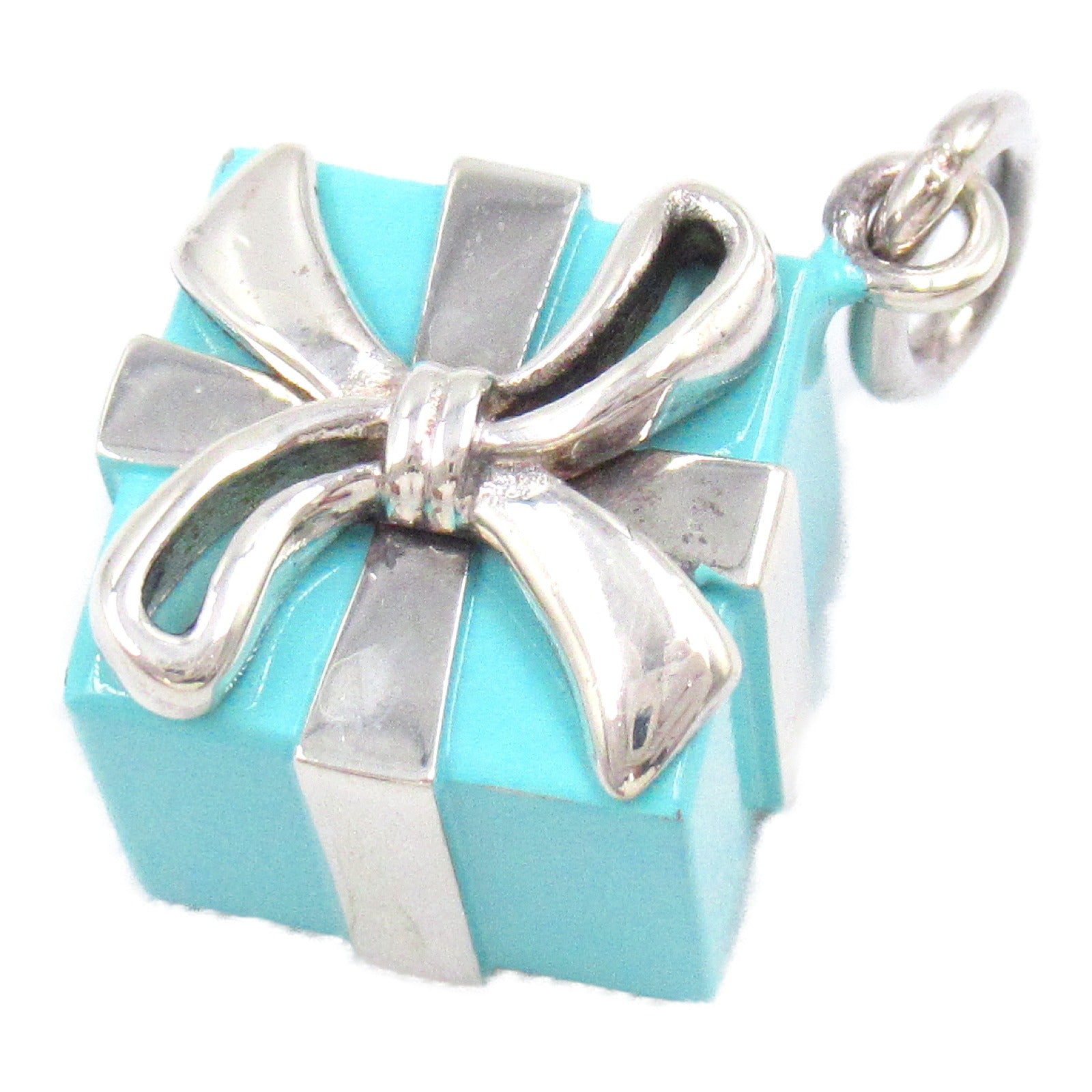 Tiffany & Co Blue Box Charm Pendant Silver 925