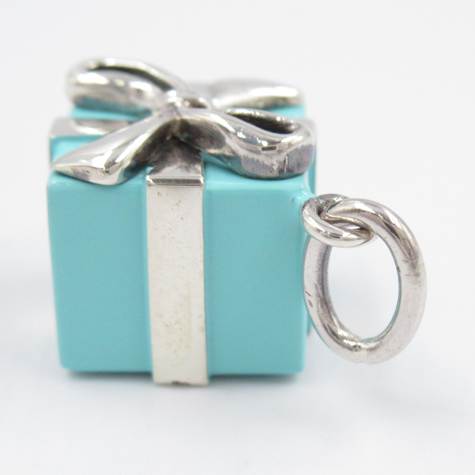 Tiffany & Co Blue Box Charm Pendant Silver 925