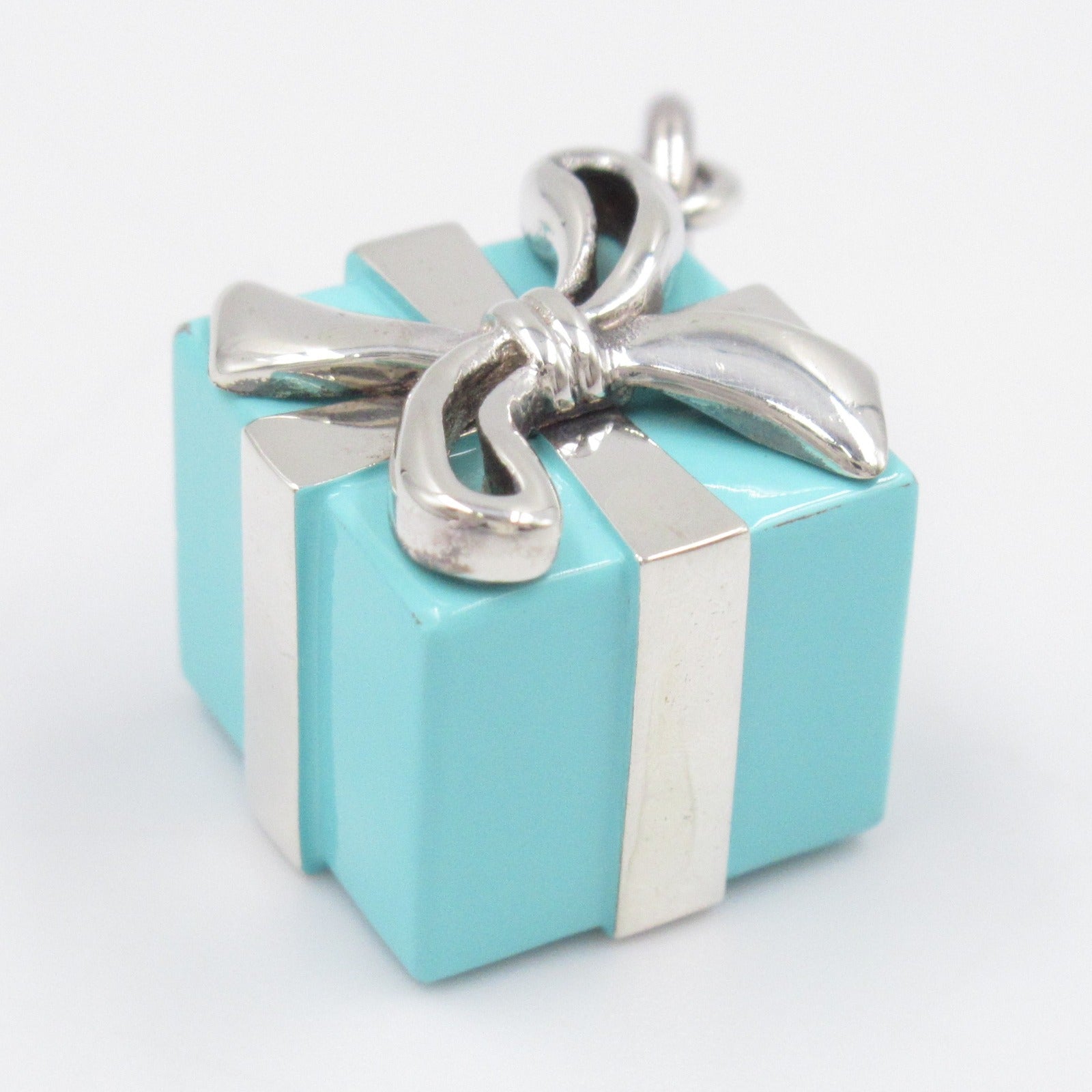 Tiffany & Co Blue Box Charm Pendant Silver 925