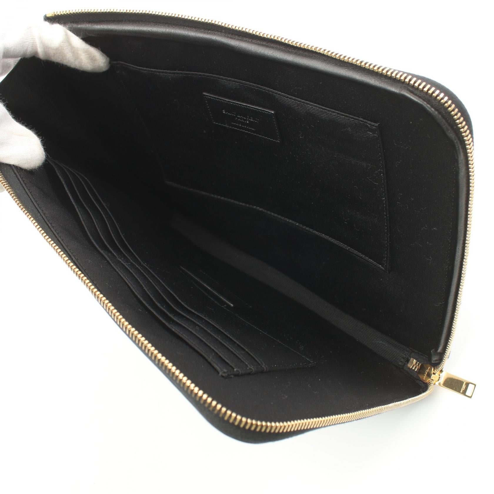 Yves Saint Laurent Leather Clutch Bag