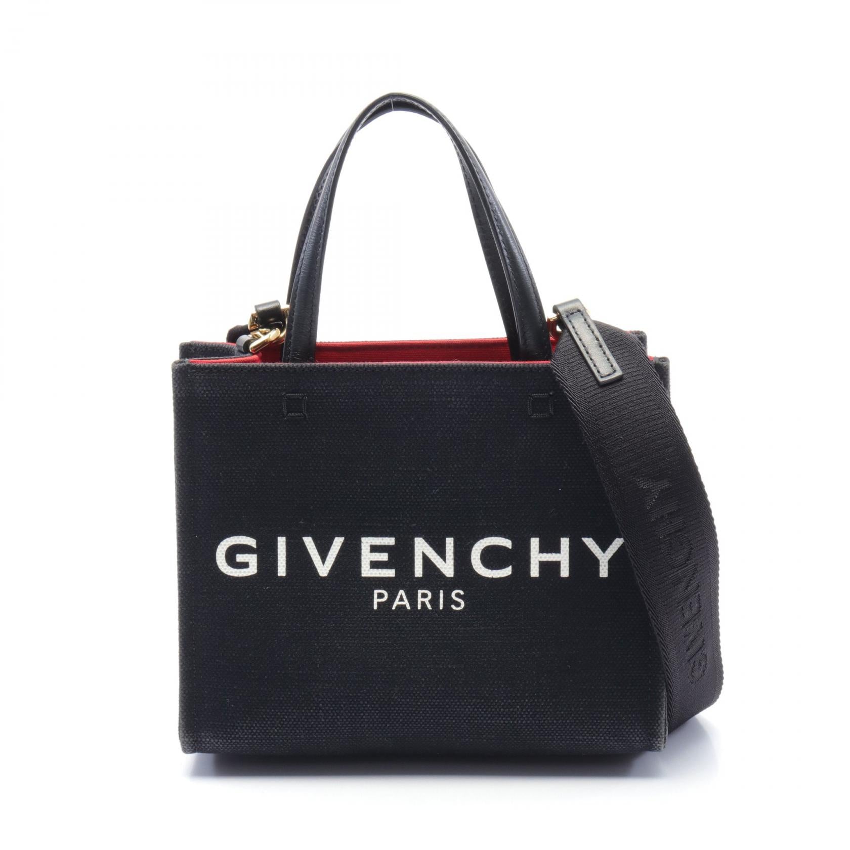 Givenchy G Tote Mini Canvas Leather Handbag