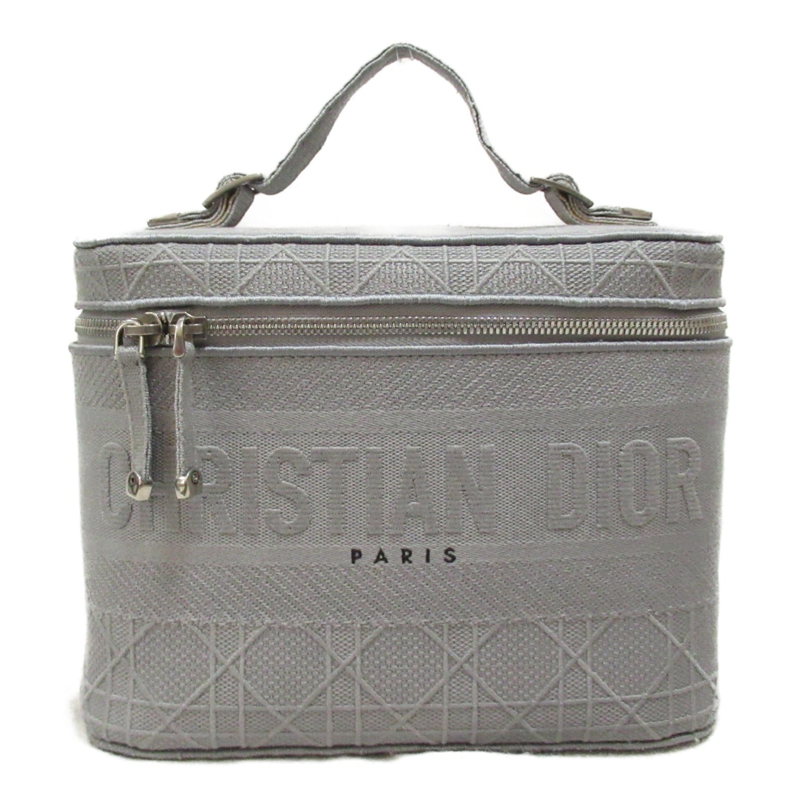 Dior Canvas Vanity Handbag Gray