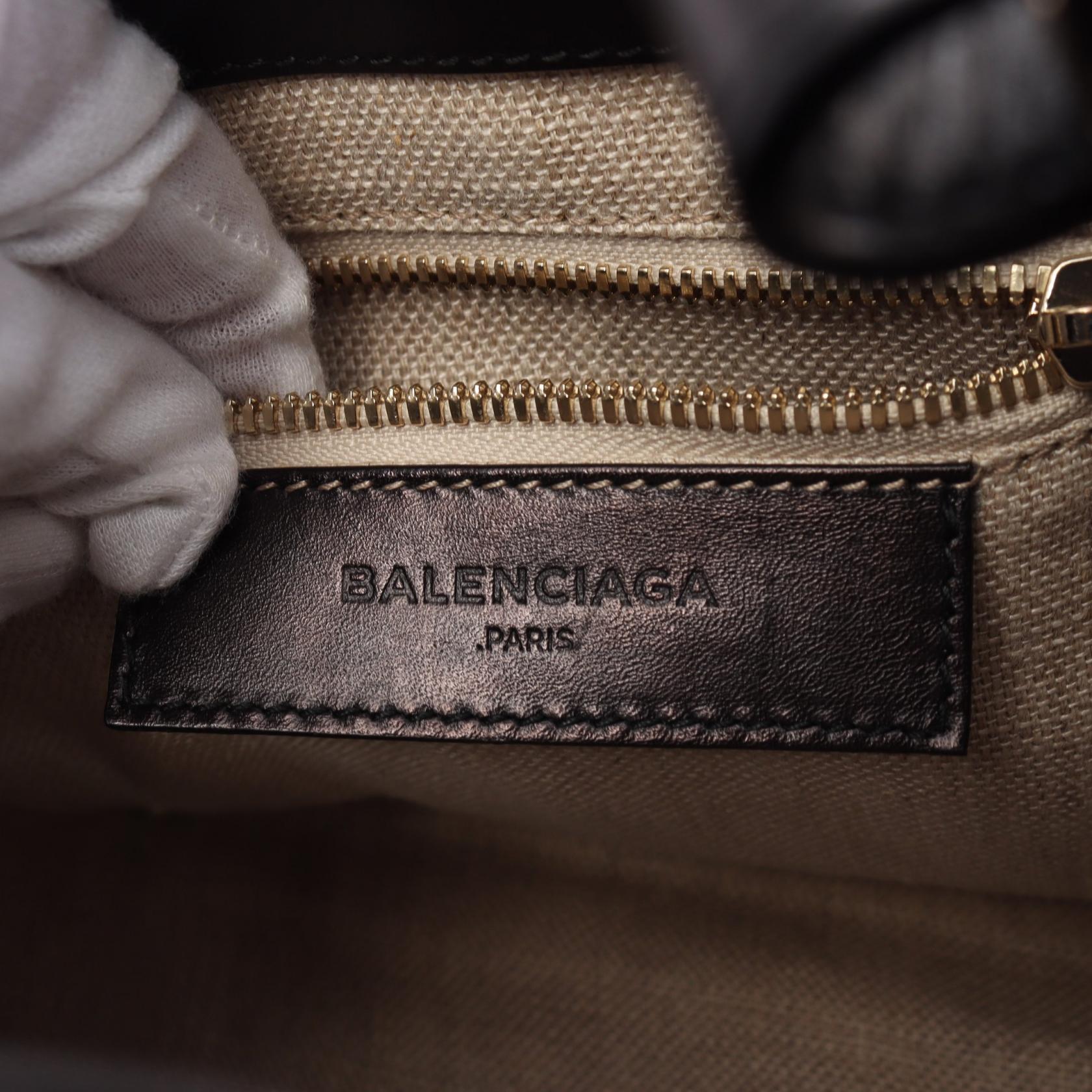 Balenciaga Padlock Nude Mini Handbag Shearling Leather