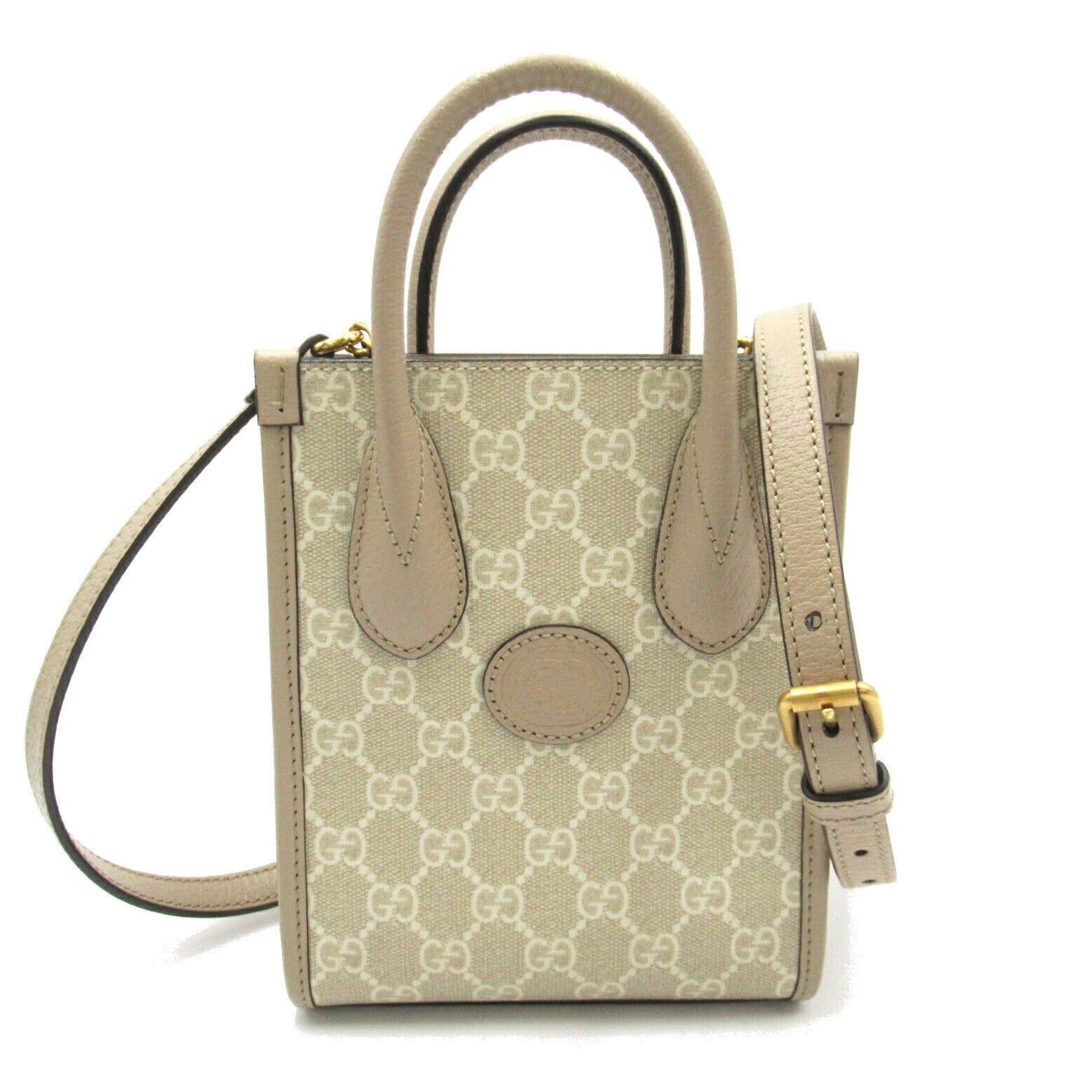 Gucci Interlocking G Mini Tote Bag PVC Canvas