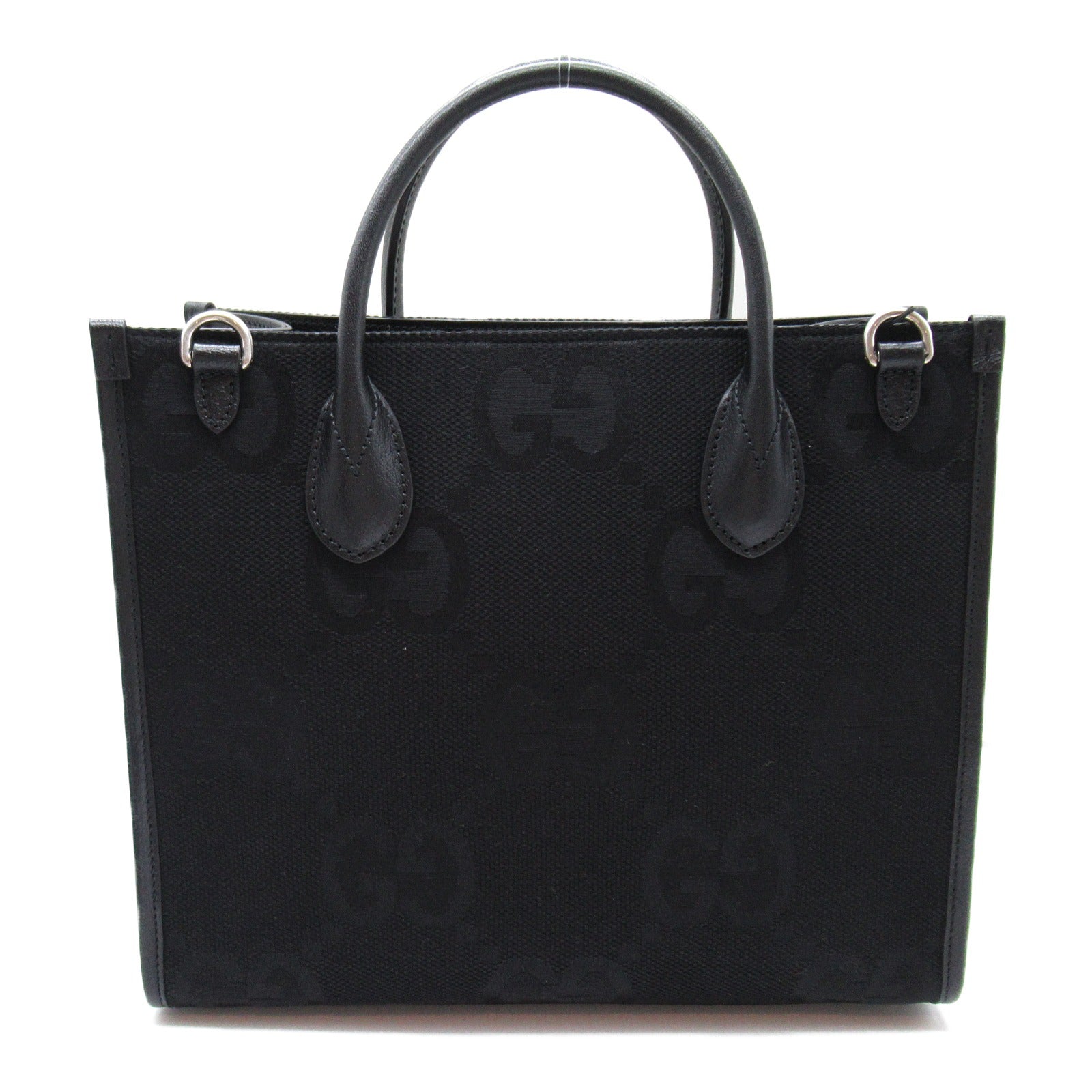 Gucci Jumbo GG 2Way Tote Bag Leather Canvas