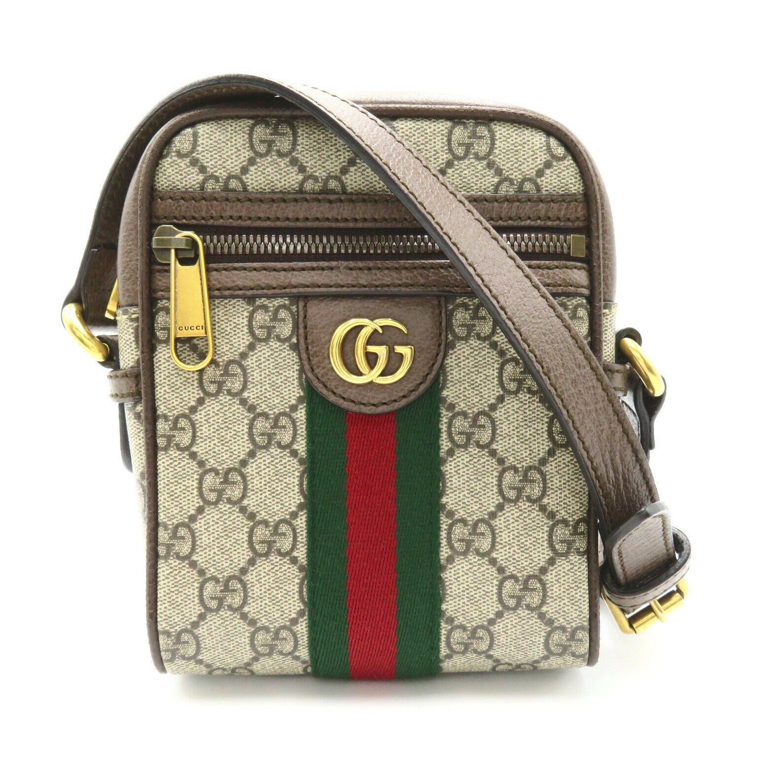 Gucci GG Supreme Shoulder Bag Beige/Brown