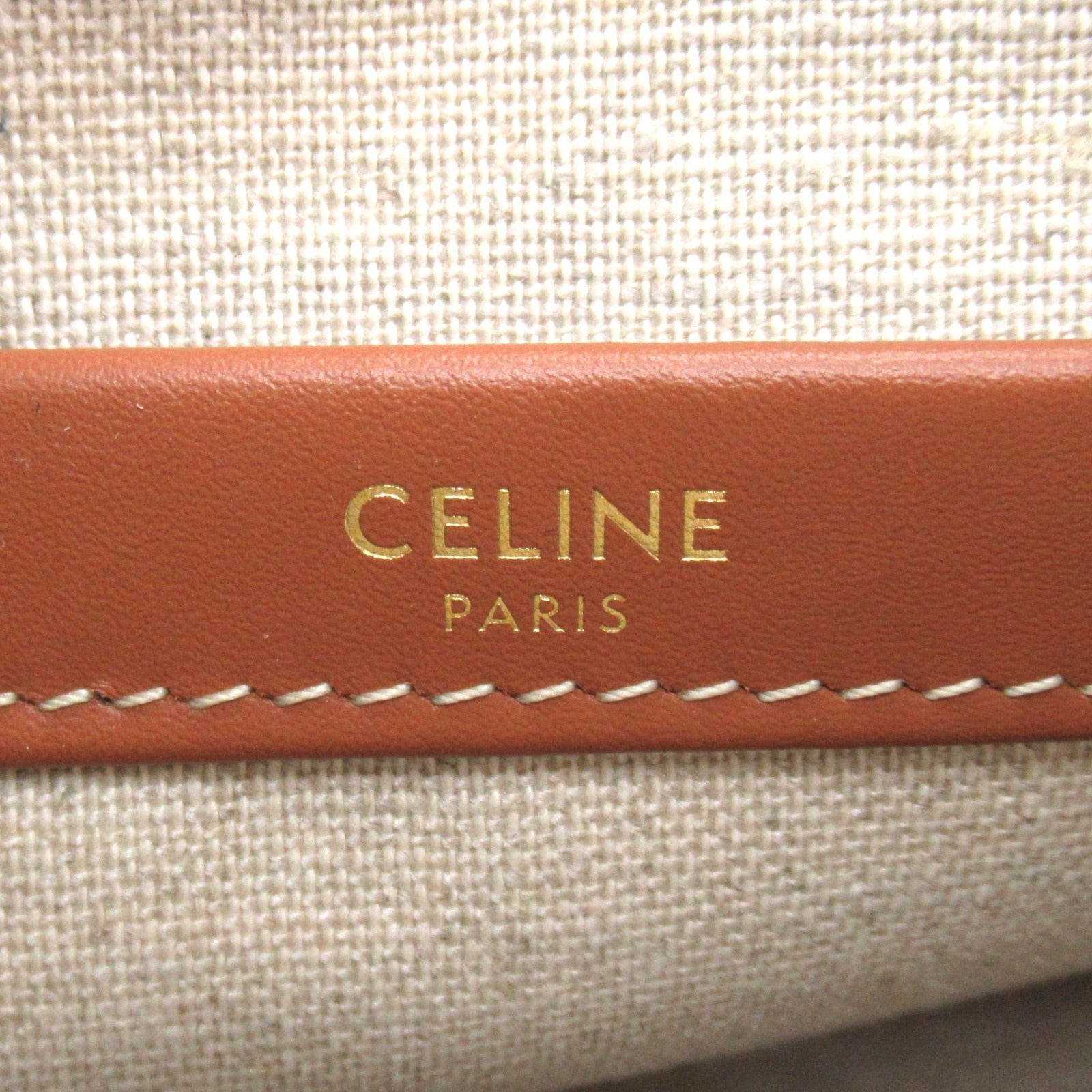 Celine Small Cabas Tie Tote Bag Leather