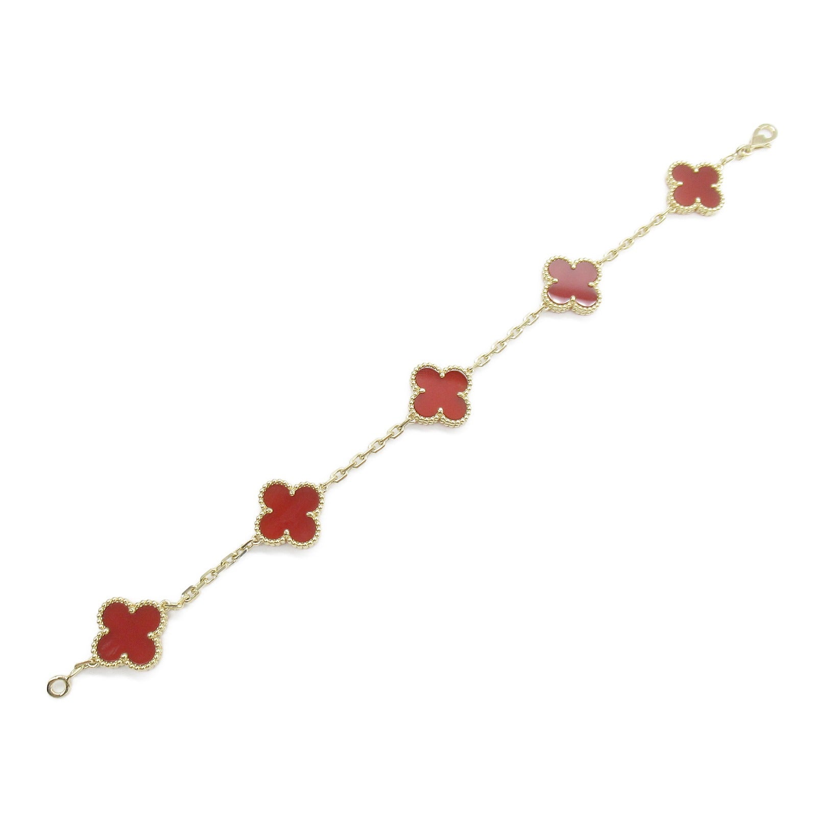 Van Cleef & Arpels Vintage Alhambra Carnelian Bracelet