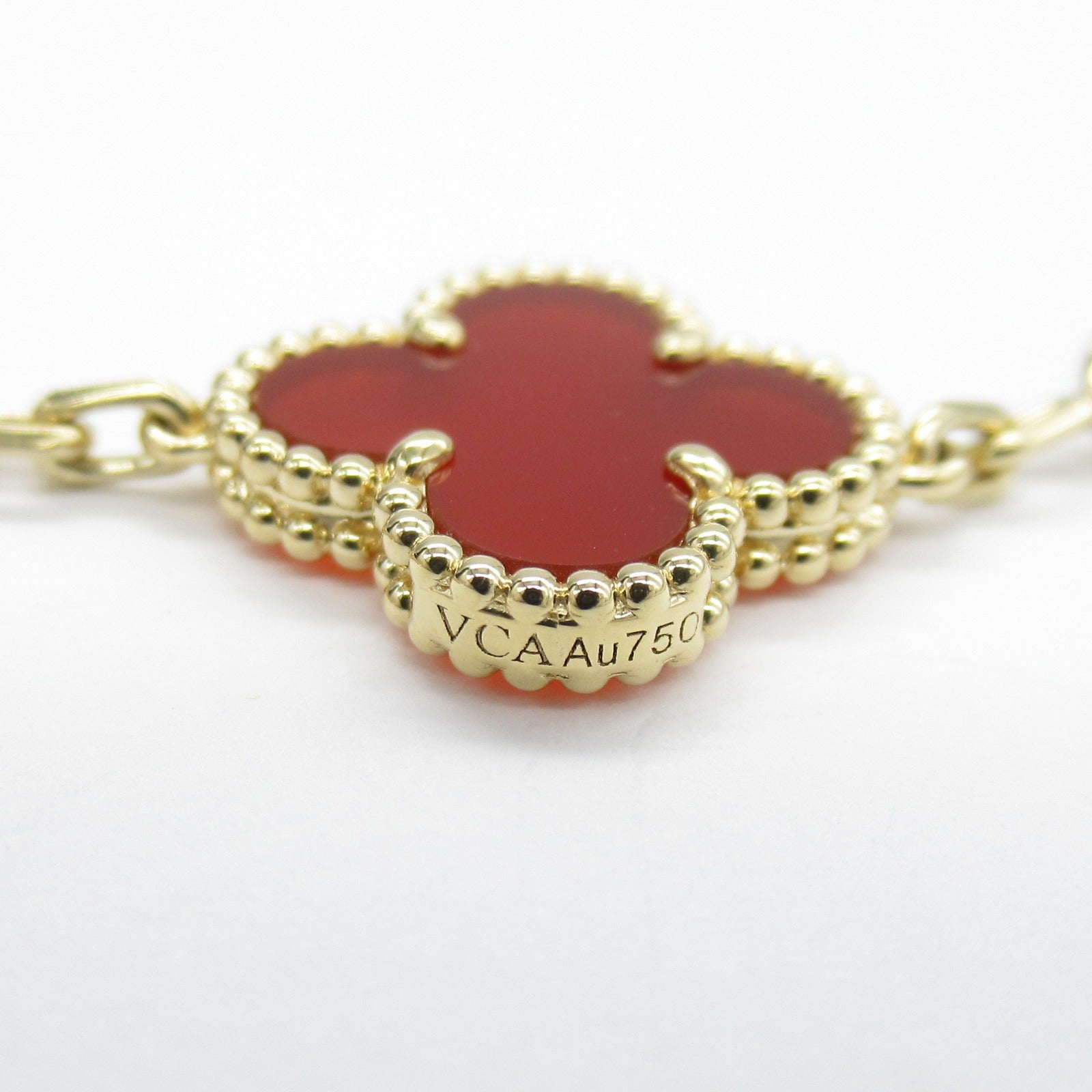 Van Cleef & Arpels Vintage Alhambra Carnelian Bracelet