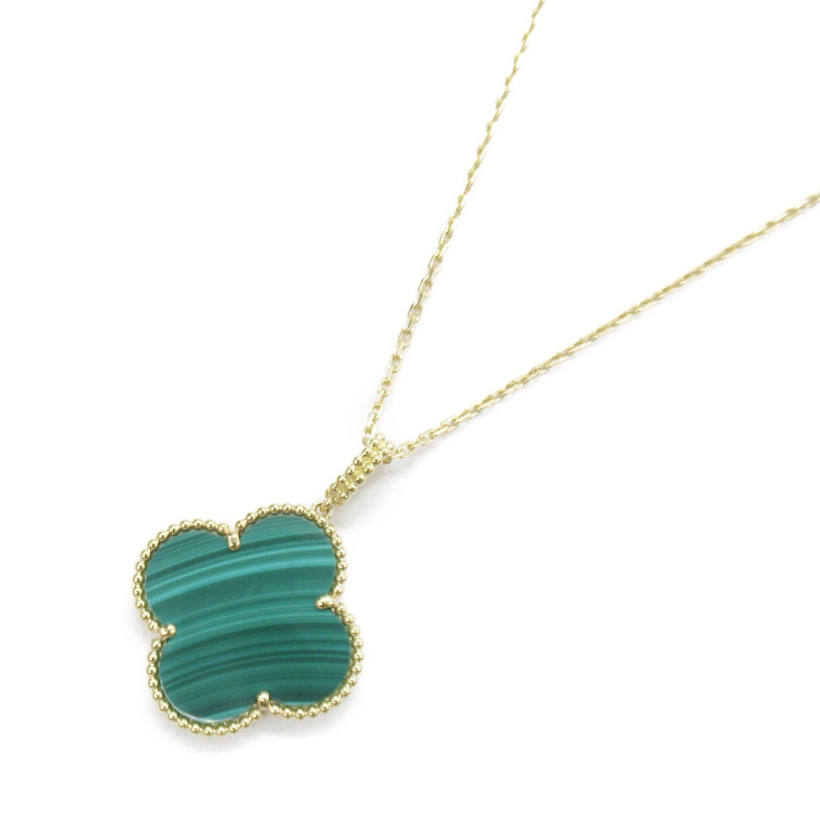 Van Cleef & Arpels Malachite Magic Alhambra Necklace