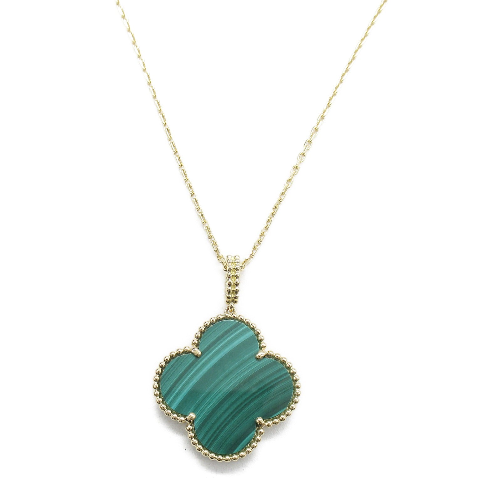 Van Cleef & Arpels Malachite Magic Alhambra Necklace