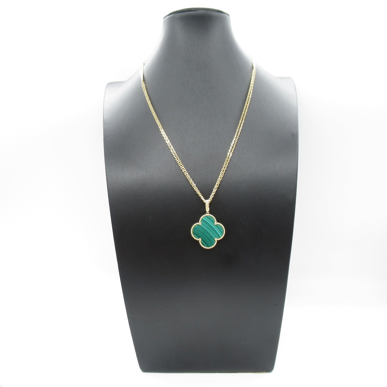 Van Cleef & Arpels Malachite Magic Alhambra Necklace