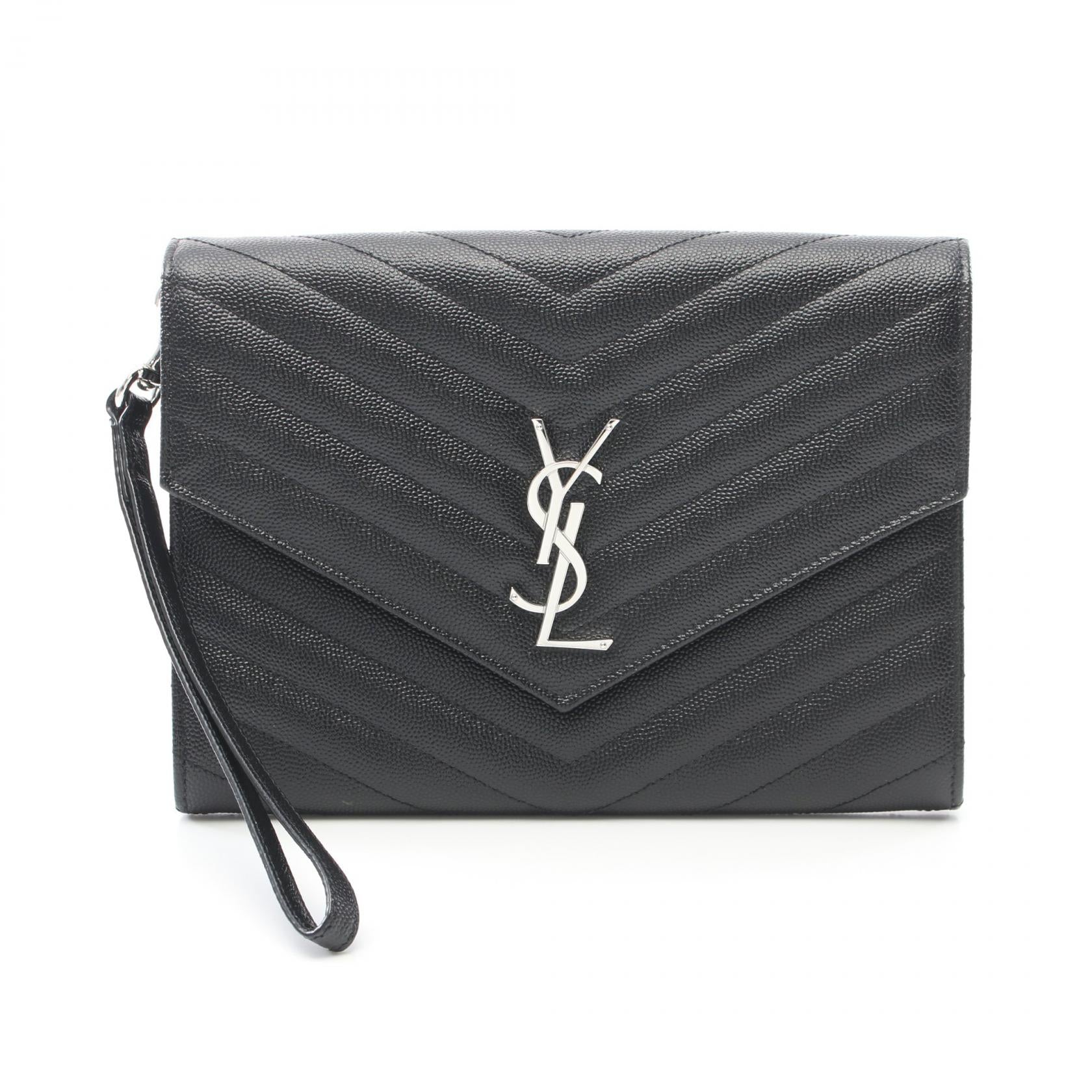 Yves Saint Laurent Leather Clutch Bag