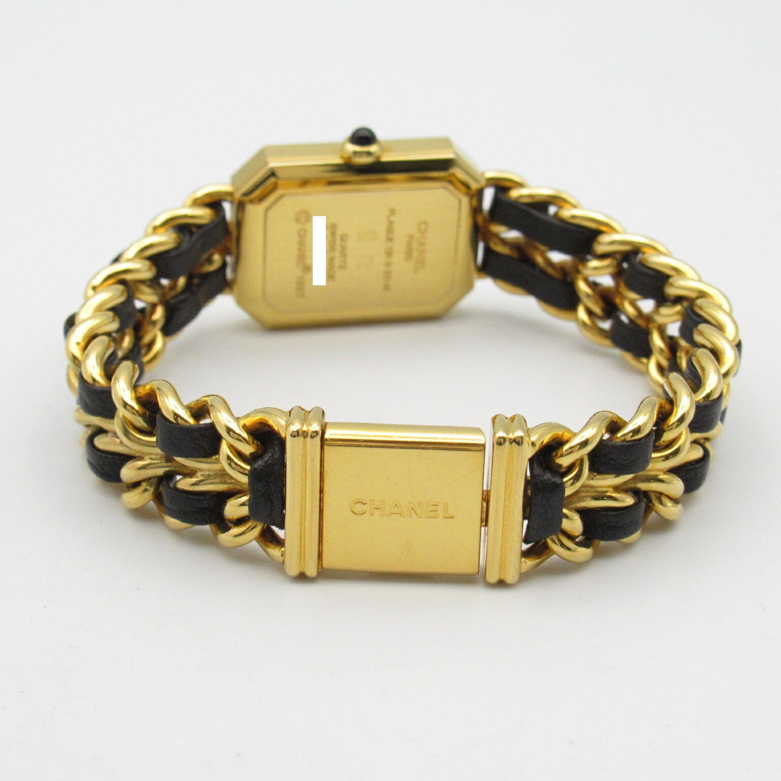 Chanel Premiere L Watch Gold Plated Leather H0001