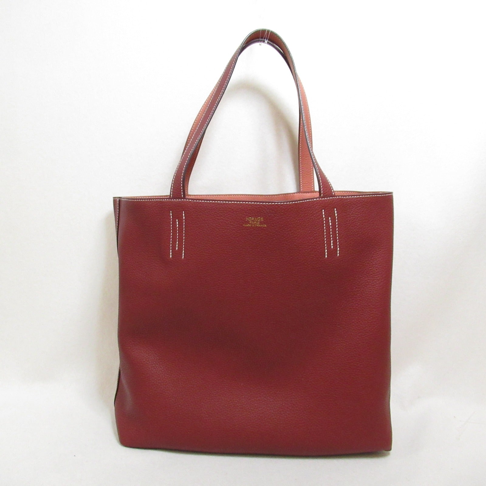 Hermes Double Sens 45 Leather Tote Bag 062270CA in Great Condition