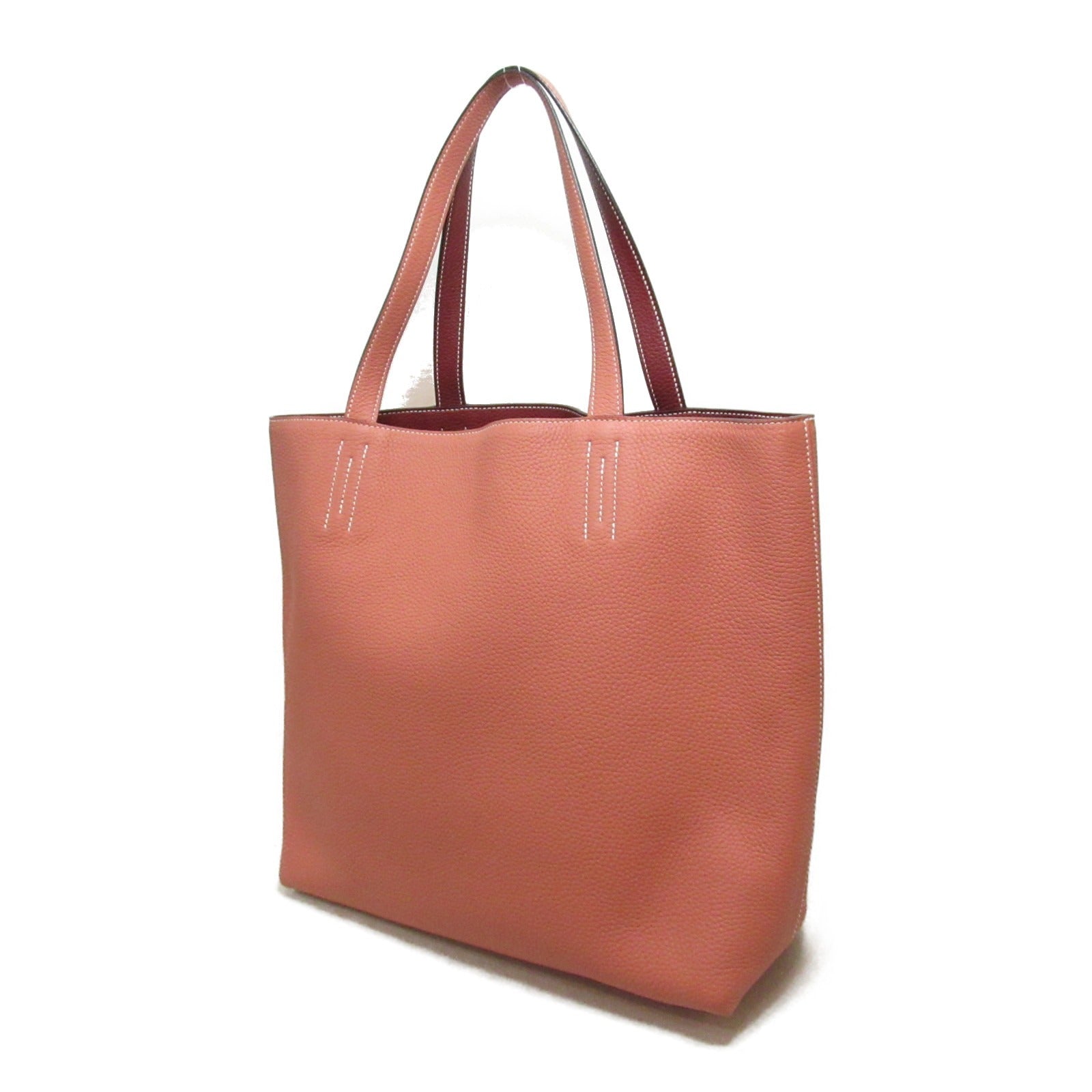 Hermes Double Sens 45 Leather Tote Bag 062270CA in Great Condition