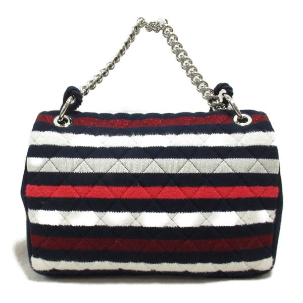 Chanel CC Jersey Rope Flap Bag  Crossbody Bag Cotton in