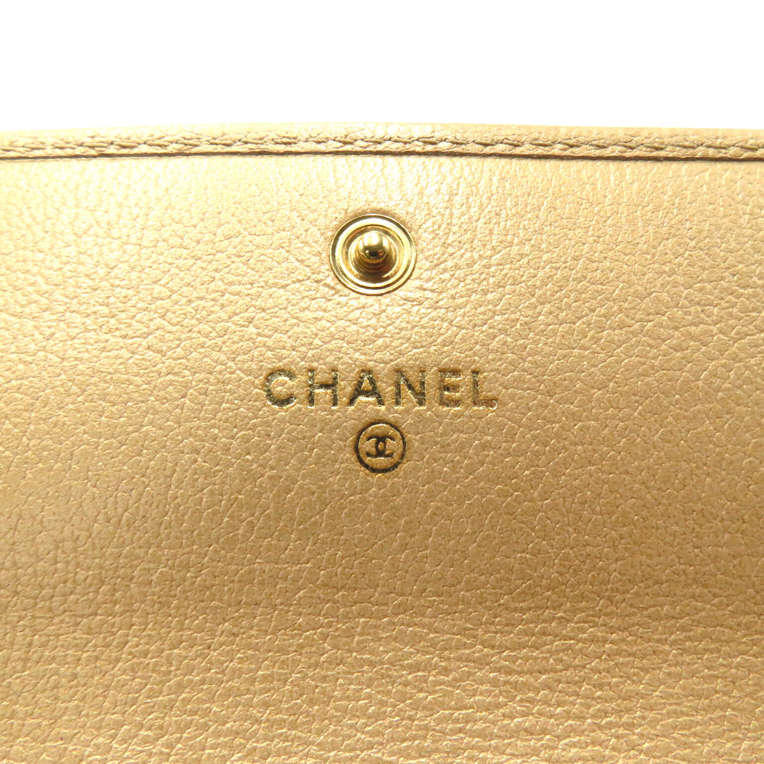 Chanel Camellia Flap Long Wallet Leather Long Wallet in Very Good Condition