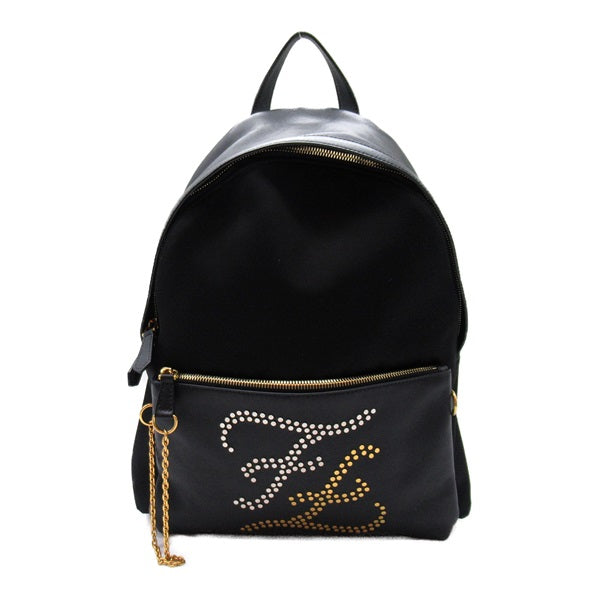 Leather & Nylon Backpack