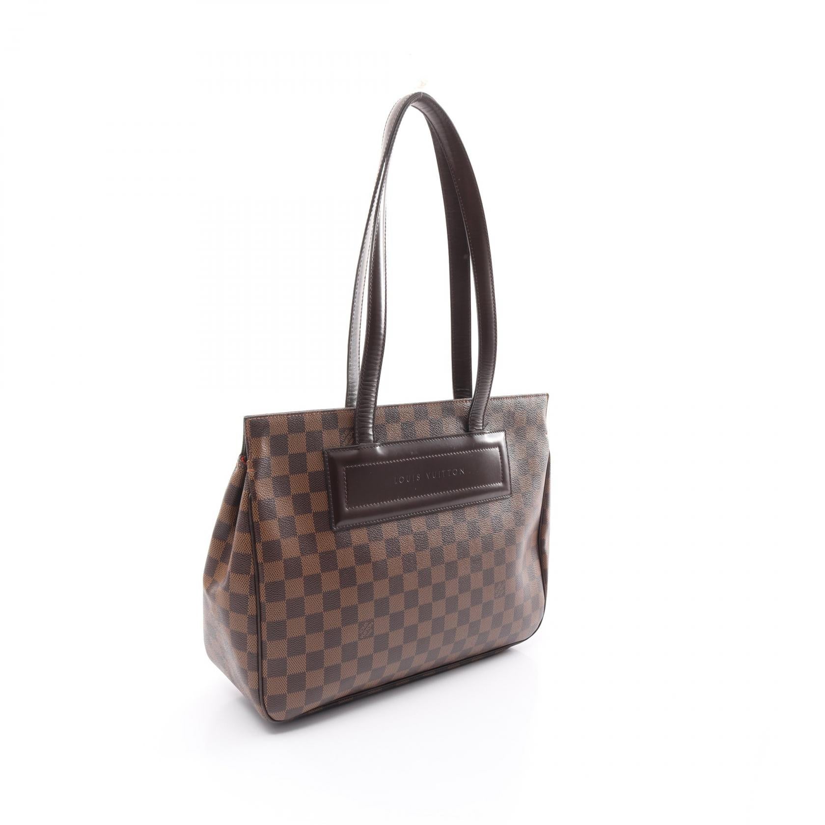 Louis Vuitton Damier Canvas Leather Tote Bag N51123