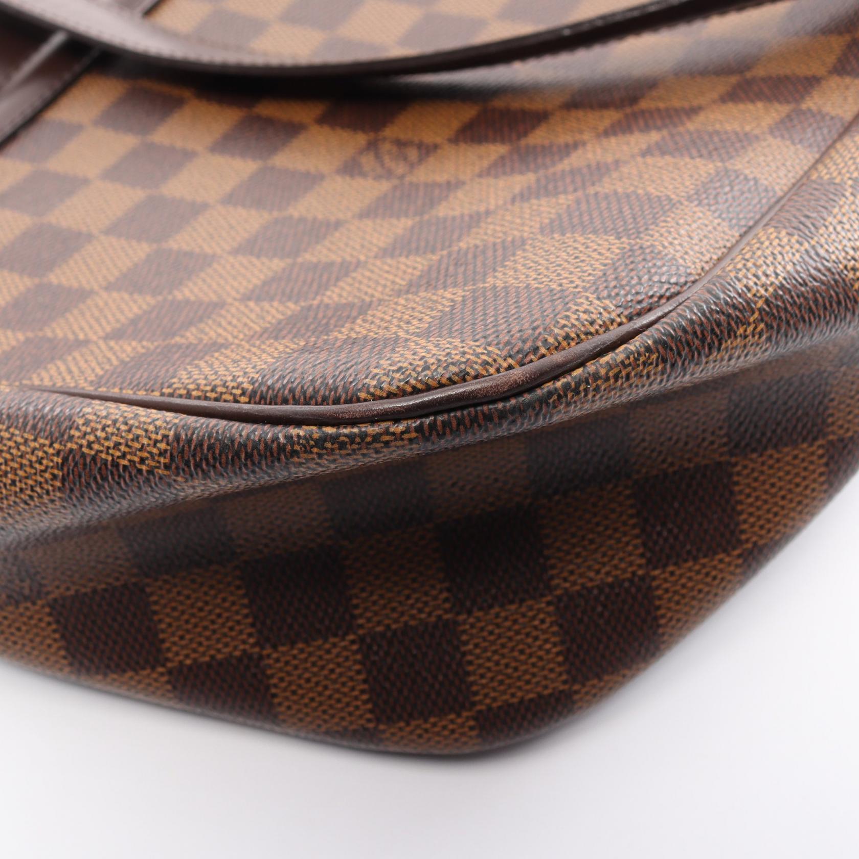 Louis Vuitton Damier Canvas Leather Tote Bag N51123