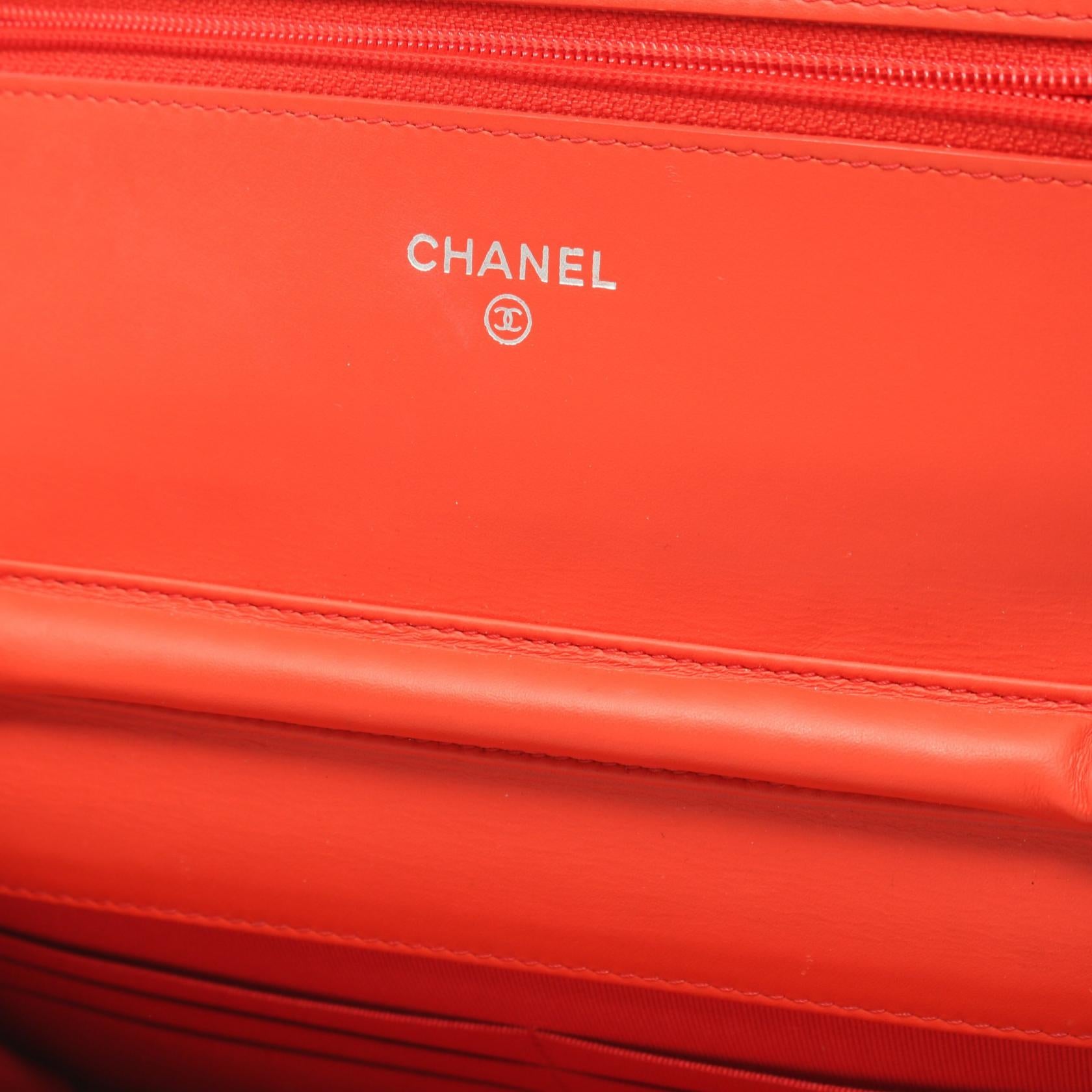 Chanel Patent Leather Coco Mark Shoulder Bag