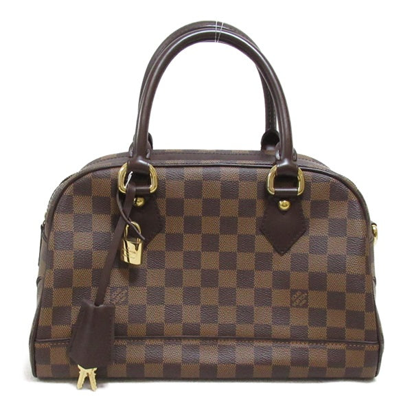 Louis Vuitton Damier Ebene Duomo Canvas Handbag N60008 in Great Condition