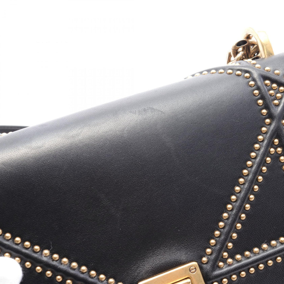 Dior DIORAMA Studded Leather Shoulder Bag